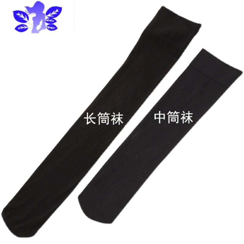 ideamini防滑加长女白丝过膝丝袜jk大腿黑丝袜中筒春秋黑色白色长筒袜
