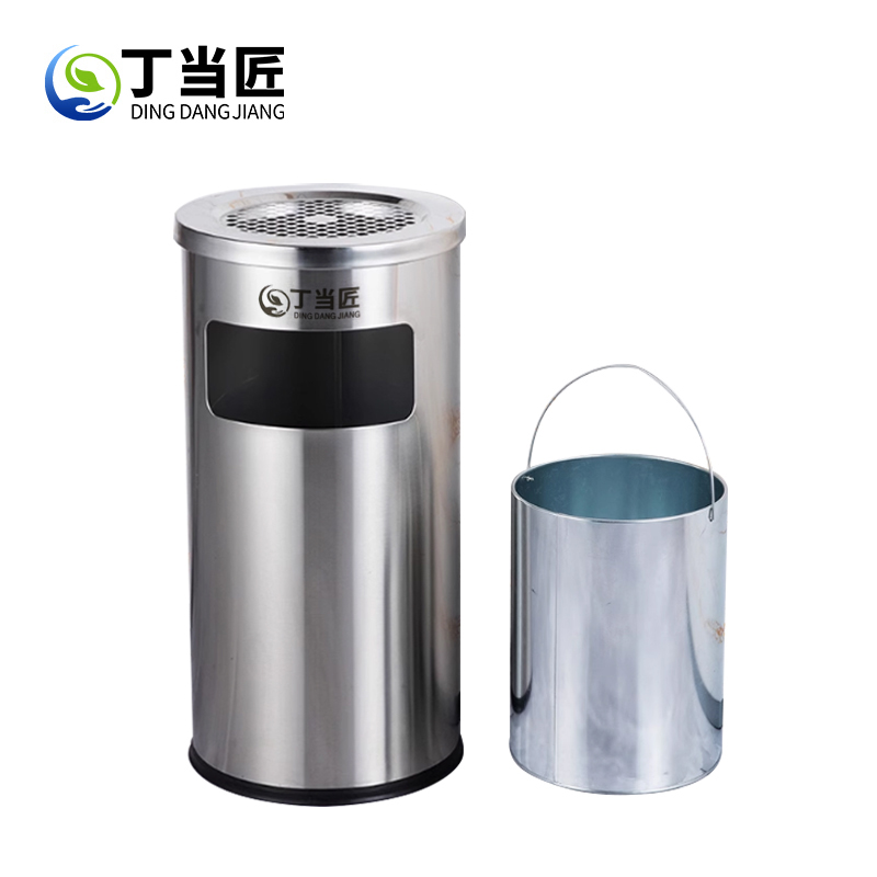 丁当匠客运大厅垃圾桶金属果皮箱垃圾箱垃圾桶金属垃圾桶A200高清大图