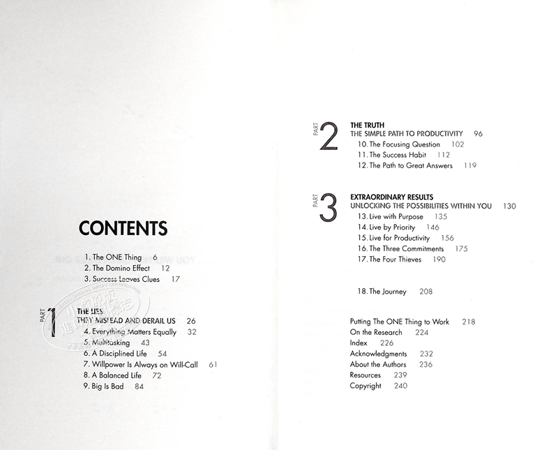 [正版]重要的事 只有一件 成功从聚焦一件事开始 英文原版 The One Thing Gary Keller 企业高清大图