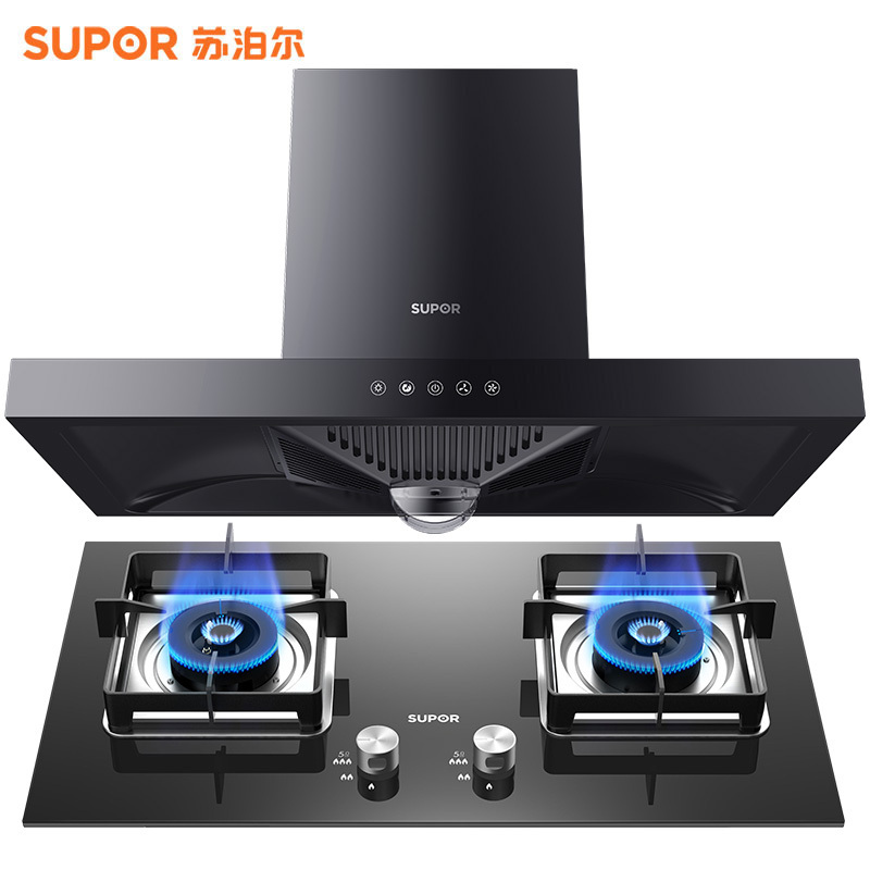 苏泊尔(SUPOR)NT11+P10欧式顶吸式烟灶套装套餐吸油烟机燃气灶套装(液化气)