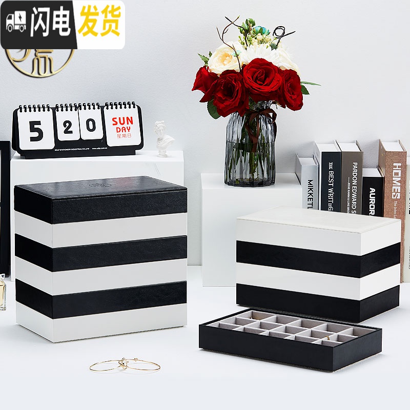 三维工匠创意DIY首饰盒项链耳钉戒指盒珠宝首饰收纳盒欧式公主韩国饰品盒高清大图
