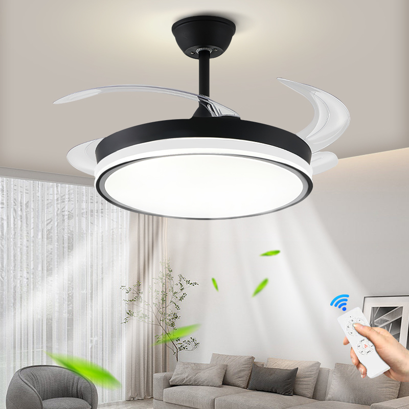 长虹照明2023新款led风扇灯客厅灯现代简约吊扇灯餐厅吊灯卧室隐形