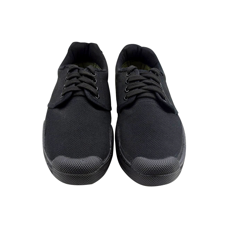 YL-7007劳保鞋工地民工户外胶鞋99作训鞋迷彩鞋耐磨透气军训 黑色36码