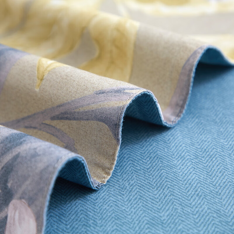 天琴床品四件套245*250cm柔软舒适花影悦动数码印花磨毛TQ-T168高清大图