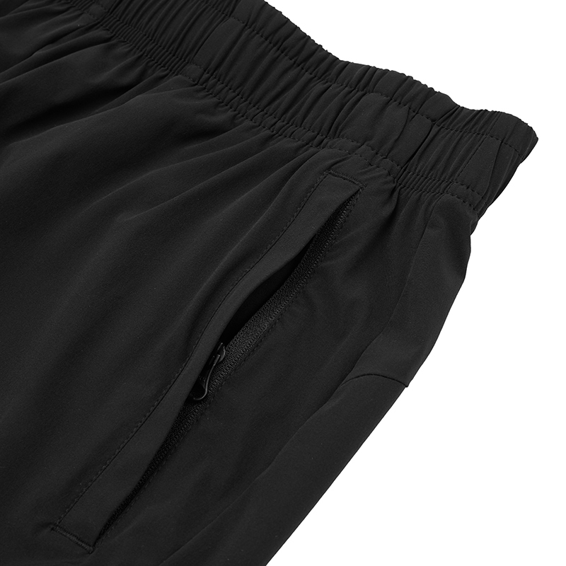 乔丹 男款梭织短裤速干透气运动裤KNK33251148黑色L高清大图