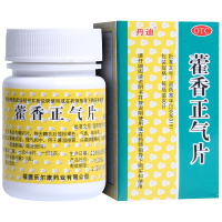 丹迪 藿香正气片 80片*1瓶 解表化湿和中 用于暑湿感冒 头痛身重胸闷 恶寒热 脘腹胀痛 呕吐