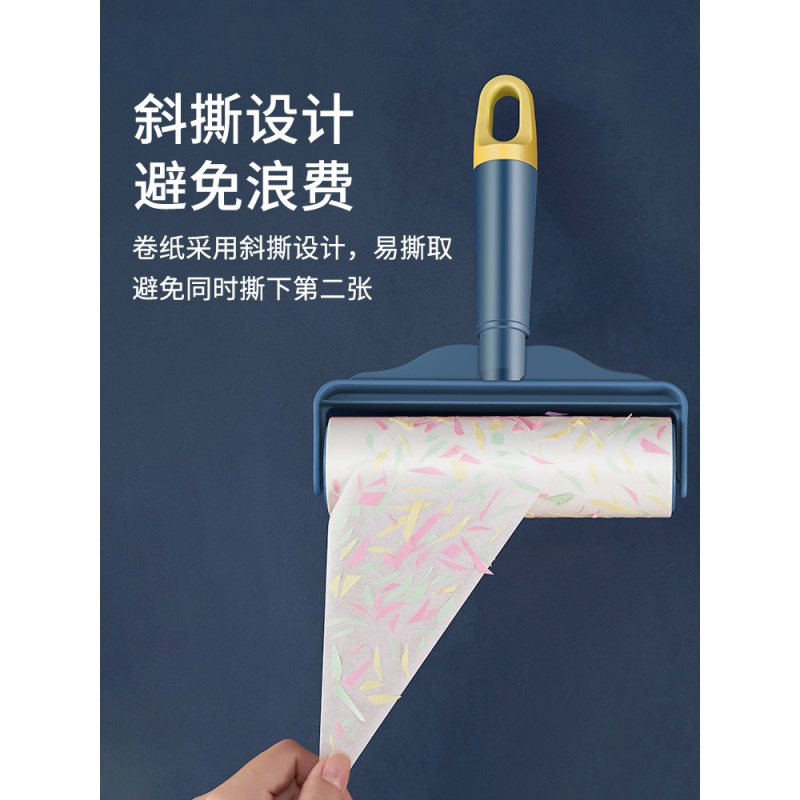 粘毛器滚筒家用床上吸头发滚刷衣服沾去黏滚除毛筒卷毛刷卷纸高清大图