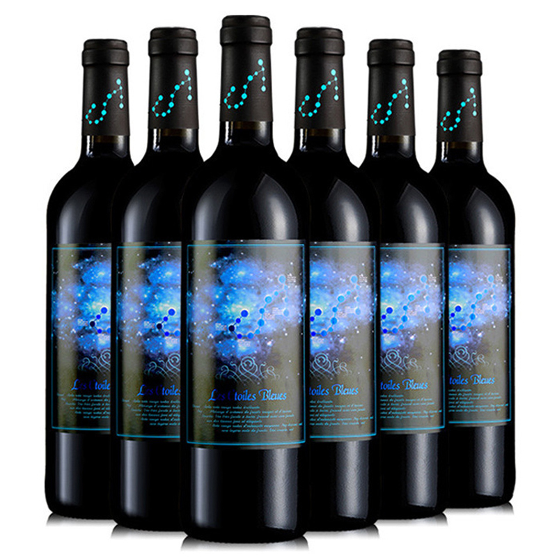 法国原瓶进口红酒整箱 梦诺蓝色星空干红葡萄酒750ml*6