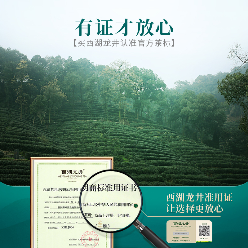 狮峰牌2025新茶西湖龙井茶明前特级沁字春绿茶叶礼盒装250g