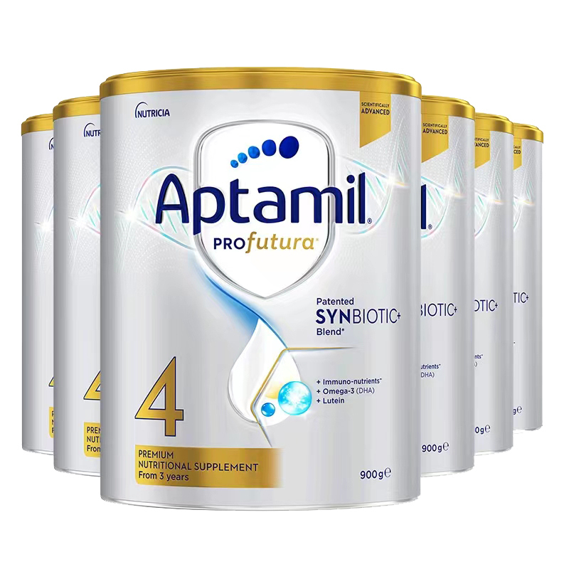 有效期到26年10月-6罐装 | Aptamil 澳洲爱他美 白金版 (土豪金)4段 婴幼儿配方奶粉(3岁以上)900g