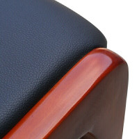 麦叶办公桌 高密度板贴木皮1200mm*400mm*760mm 抽屉*2+椅子*2