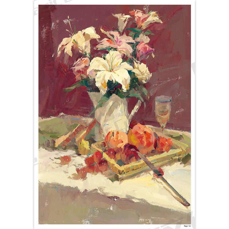 [正版]魔版色彩静物2019魔方文化刘志文单体组合水粉色彩静物临摹范本基础完整色稿色调照片对画范画写生技法校联高考美术高清大图