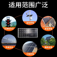 多晶硅太阳能电池板格润15w20w100w发电板12v电瓶直冲家用光伏板 太阳能板15w18v可充12v蓄电池