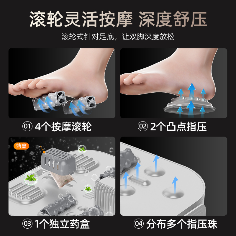 海尔足浴盆HQY-J352W Pro基础款 无脚轮高清大图