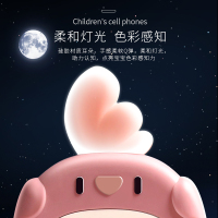 儿童益智幼儿音乐手机早婴儿可咬小孩女孩仿真电话灯光玩具 --双语趣味手机颜色随机
