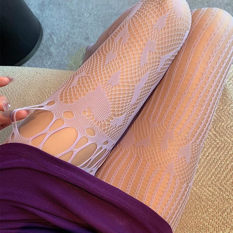 长夜漫漫情趣丝袜性感渔网连裤袜打底裤拼接镂空网袜丝袜诱惑3208高清大图