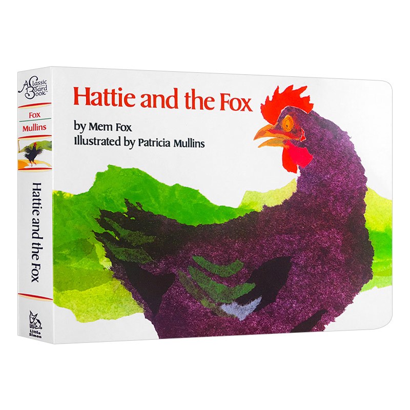 [正版]海蒂和狐狸 进口英文原版绘本 Hattie and the Fox 纸板书 廖彩杏书单 儿童图画书 名家Me