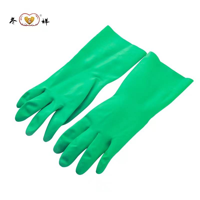 冬祥全胶皮耐酸丁腈手套一副高清大图