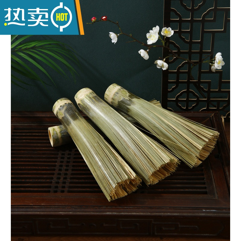 敬平新款洗碗海绵制作片刷清洁厨房用刷饭店酒店专用洗锅竹刷子 竹刷子3把带绳子
