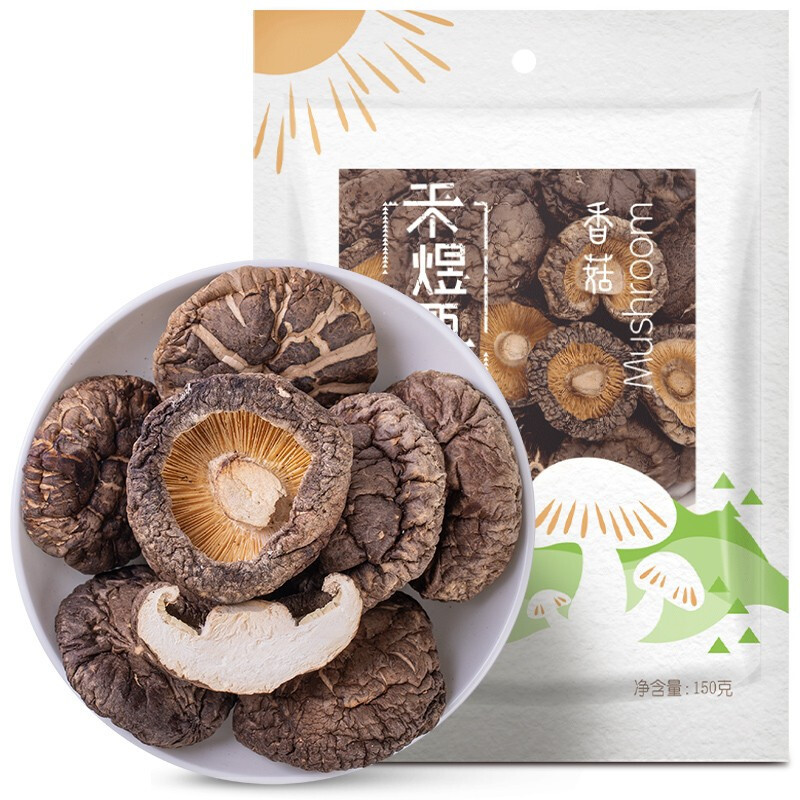 禾煜 甄选香菇干150g蘑菇菌菇食用菌 山珍南北干货 福建古田特产 火锅煲汤食材