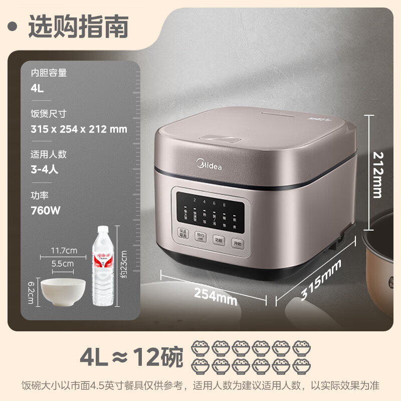 美的电饭煲MB-AFB4052R高清大图