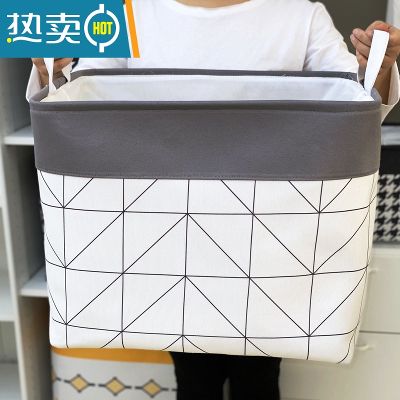 XIANCAI特大号衣服收纳箱家用加厚布艺衣物橱柜整理筐被子搬家行李收纳袋高清大图