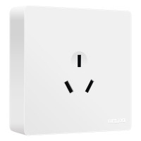 德力西 明装开关插座面板 CD158系列 三孔插座