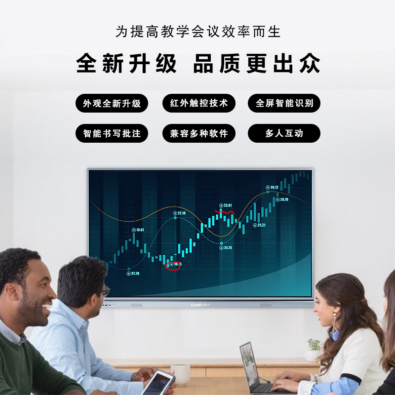 酷彩(CoolColor)CXC85TH01 86英寸触控多媒体智摸电视交能教学一体机视频会议平板触互式电子白板大屏显示器 双系统i5/4G/128G