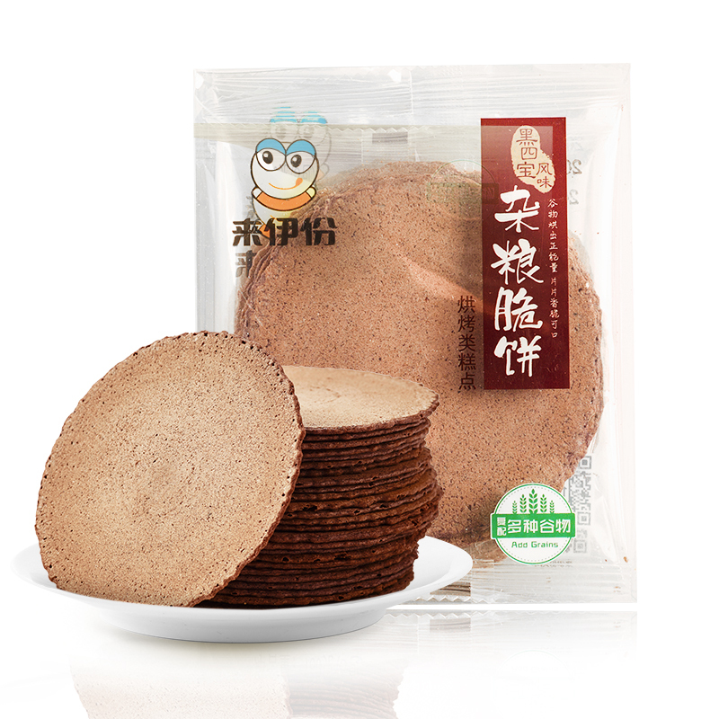 来伊份-杂粮脆饼(黑四宝风味)160g*5