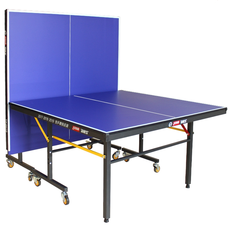 红双喜乒乓球桌家用可折叠带轮移动式乒乓球台标准室内兵乓球案子