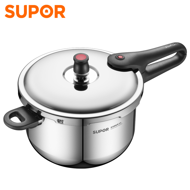 苏泊尔supor高压锅304不锈钢厨房家用压力锅磁炉明火通用复底快煮加厚