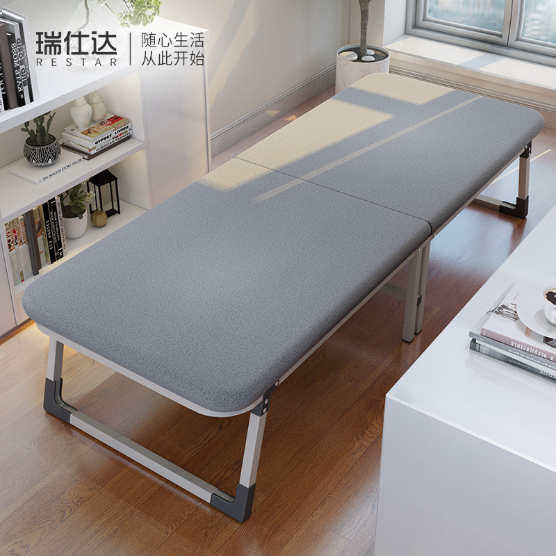 瑞仕达折叠床板式单人家用陪护午休床办公室午睡床简易硬板木板床