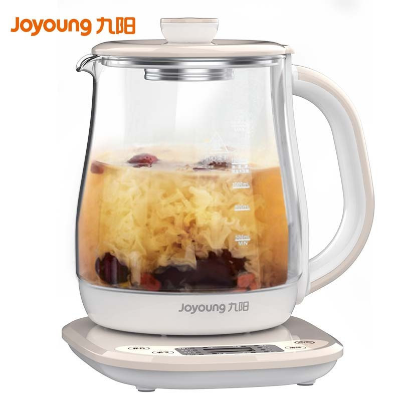 九阳(Joyoung)养生壶煮茶器煮茶壶电水壶热水壶烧水壶电热水壶迷你玻璃花茶壶 12大功能 1.5L容量