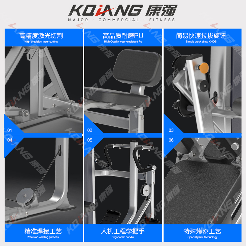 康强罗马椅1046商用综合训练器健身器材健身房专用力量训练器高清大图