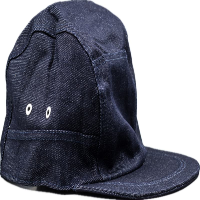 安富利牛仔布工作帽 均码/ 顶 深蓝色