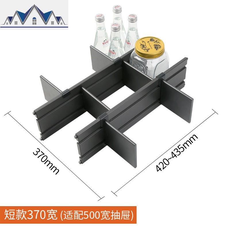 厨房抽屉式收纳架橱柜谷物干货食品分隔调味品调料橱柜置物架 三维工匠高清大图