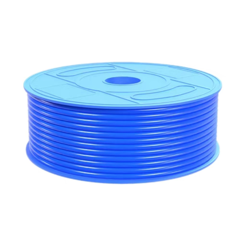 盛京联硕 高压气管PU弹簧软管 Φ6*4mm蓝色9米带接头 根