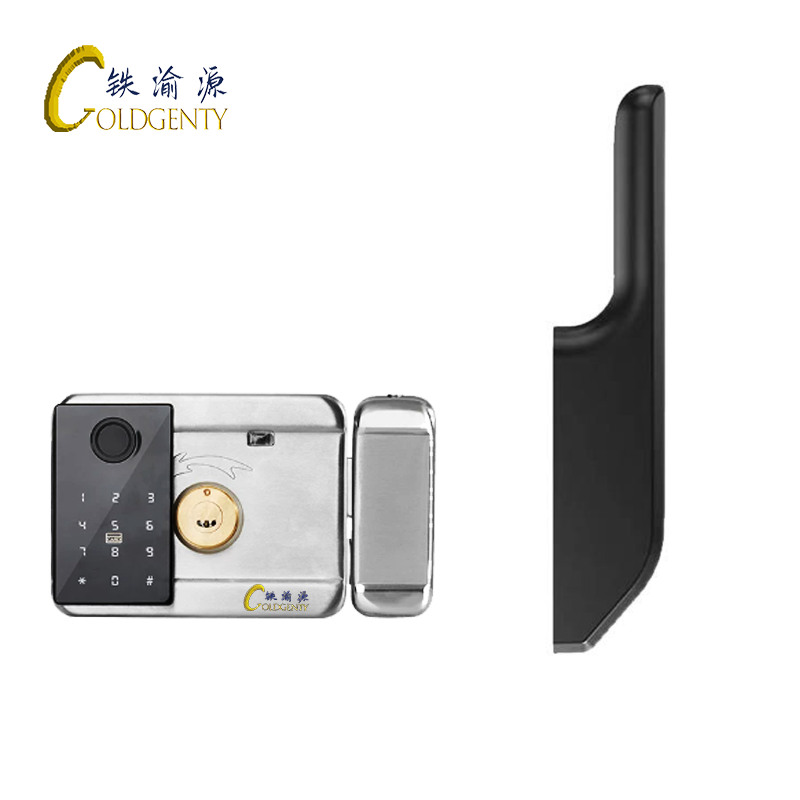 铁渝源 户外不锈钢双面指纹密码锁 GT-G108-S 把高清大图
