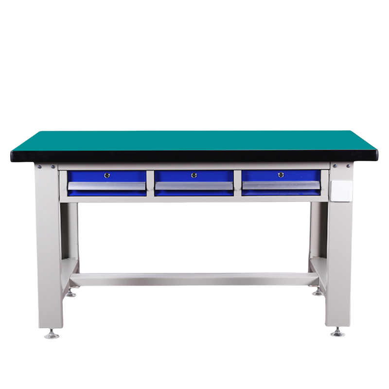 铭思达重型钳工操作台1.8米平三抽张高清大图