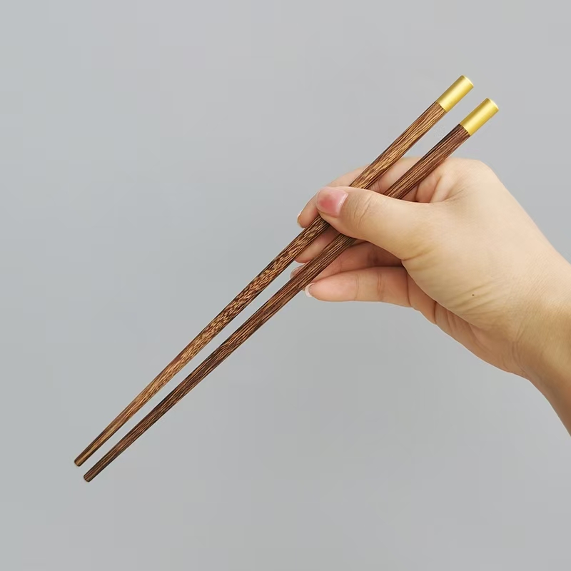 珑伽辛 圆顶福鸡翅木筷子 10双装/盒高清大图