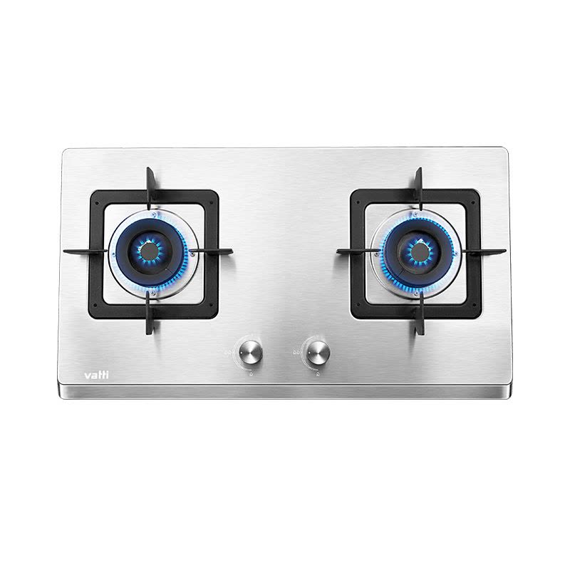 华帝(vatti)4.5kW火力燃气灶JZT-i10063A(天然气)台式灶双眼灶家用不锈钢台嵌两用熄火保护图片