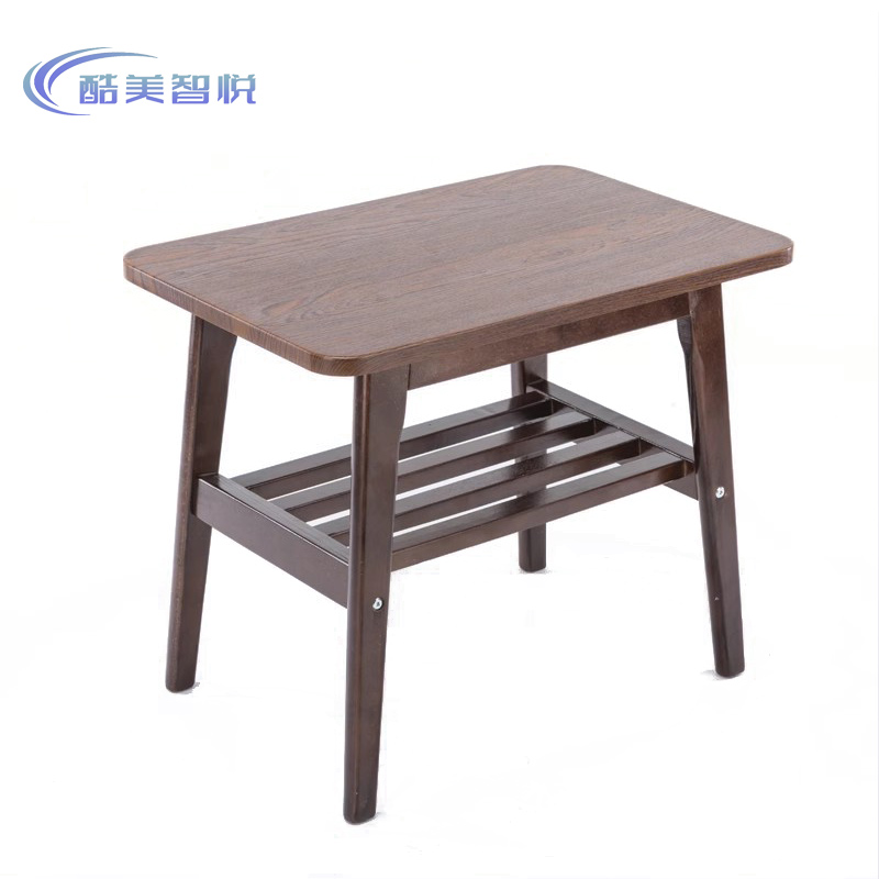 酷美智悦 胡桃色双层茶几60*40*48cm KM-JZ463 张