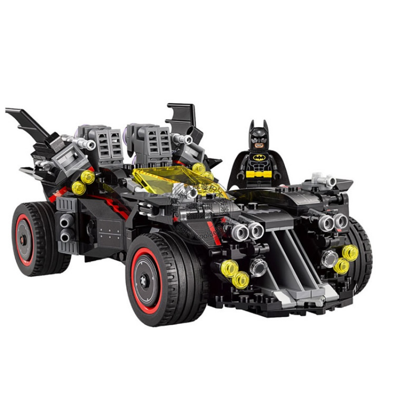 蝙蝠侠战车大电影系列蝙蝠翼战机人仔兼容乐高积木玩具70917贝恩毒性