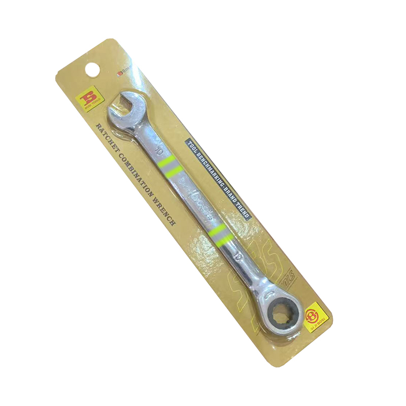 波斯(BOSI) 荧光系列精品棘轮两用扳手 10mm 把高清大图