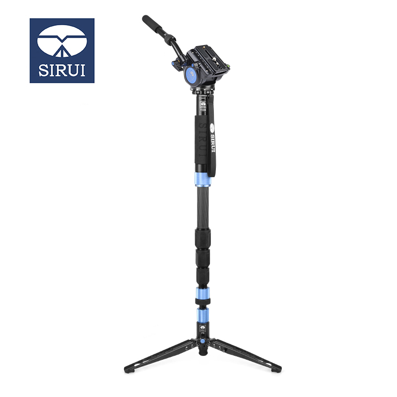思锐(SIRUI)P-324SR+VH-10独脚架云台套装相机摄影摄像 高1.87米 碳素自立支架便携碳纤维支架送脚架包