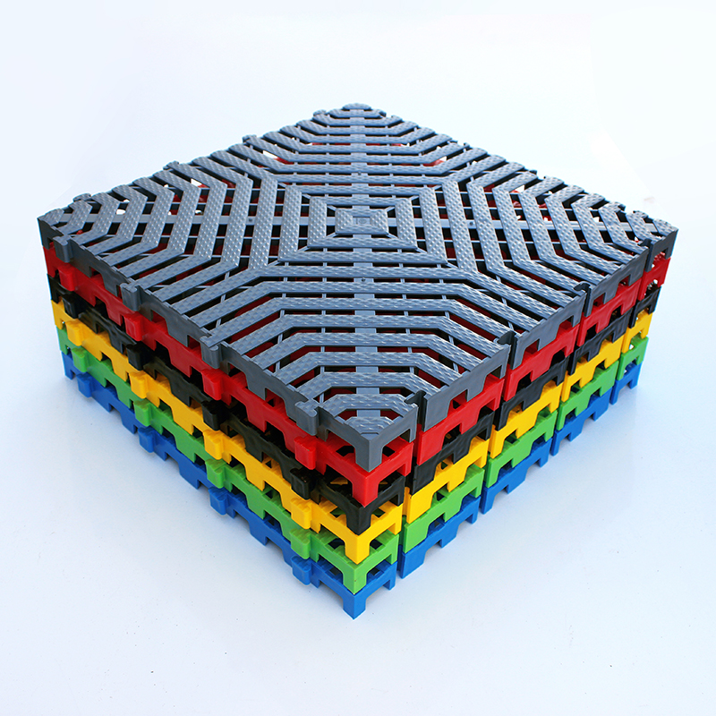 铁斯特 排水拼接格栅 防滑地垫加强型格栅(备注颜色)40*40*3cm高清大图