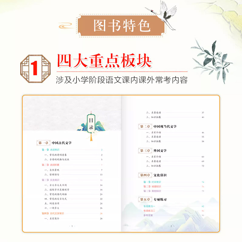 [抖音同款]小学必背文学常识 小学通用 [正版]小学必背文学常识积累大全 彩图版一二三四五六年级语文文学常识基础知识百科高清大图