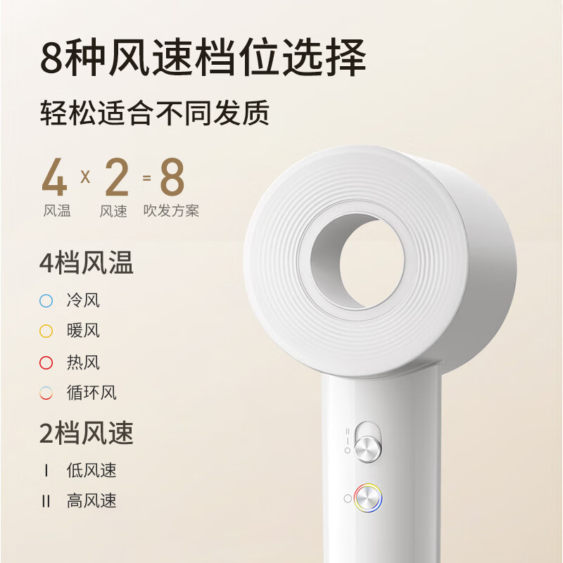 超人SID电吹风1600W三档热风过热保护单集风嘴设计高效干发高清大图