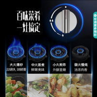 华帝(vatti)4.2KW燃气灶具嵌入式JZY-i10039B家用灶台式灶具双眼灶台嵌两用钢化玻璃一级能效液化气
