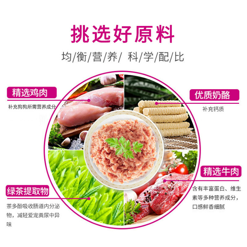顽皮(Wanpy)犬用湿粮美妙鲜封包狗零食犬用鲜封包70g*12包